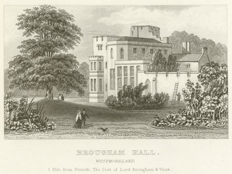 Brougham Hall, Westmoreland (gravür) by English School