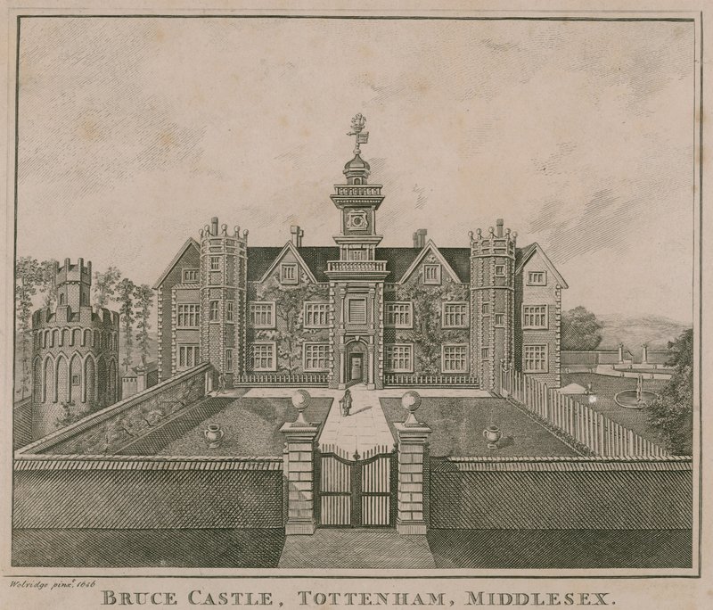 Bruce Kalesi, Tottenham, Londra; 1686'da çekilmiş bir görünüm by English School