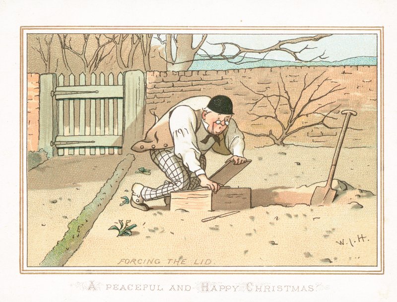 Bahçede Gömülü Kutu, Noel Kartı by English School