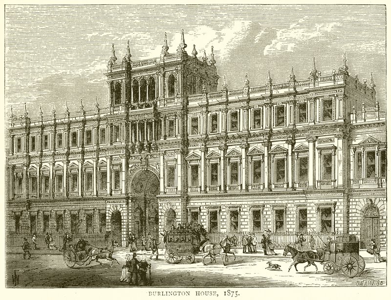 Burlington Evi, 1875 by English School