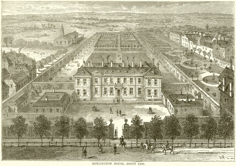 Burlington Evi, yaklaşık 1700 by English School