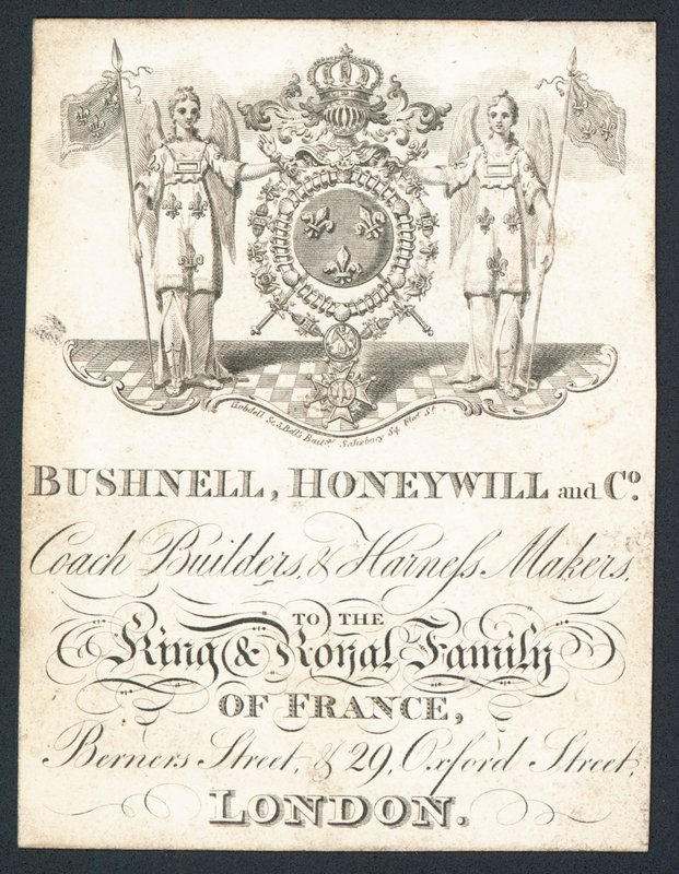 Bushnell, Honeywell and Co, otobüs üreticileri ve koşum takımı üreticileri, ticari kart by English School