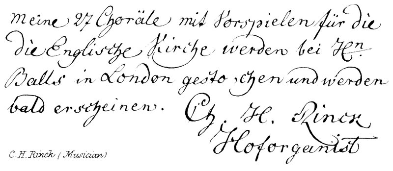 CH Rinck (Müzisyen) by English School