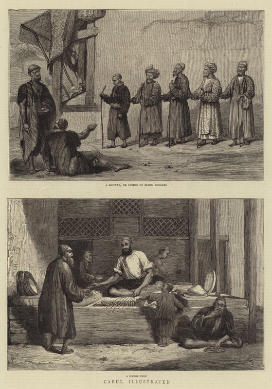 Cabul Illustrated (gravür) by English School