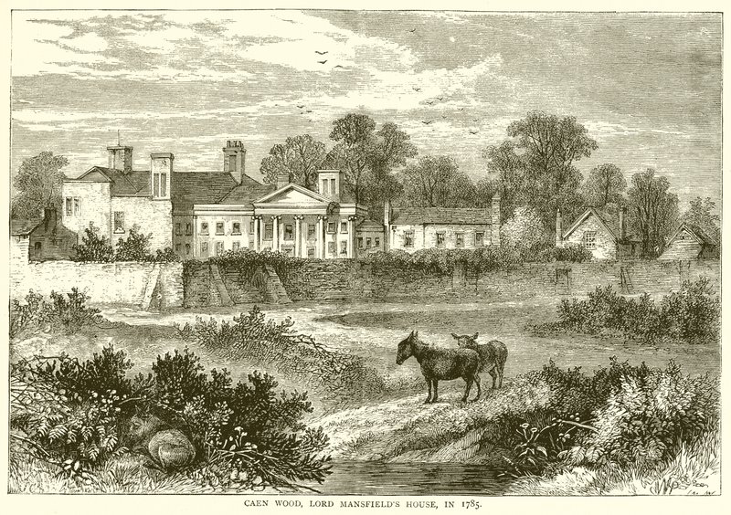 Caen Wood, Lord Mansfields Evi, 1785 yılında by English School