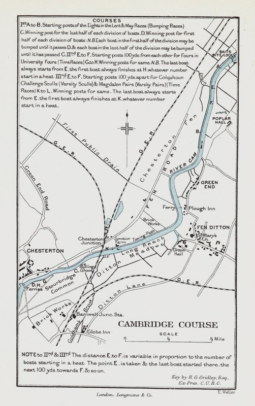 Cambridge Kursu (renkli gravür) by English School