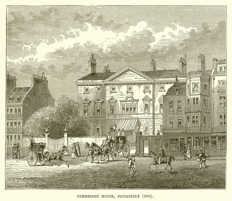 Cambridge Evi, Piccadilly (1854) by English School