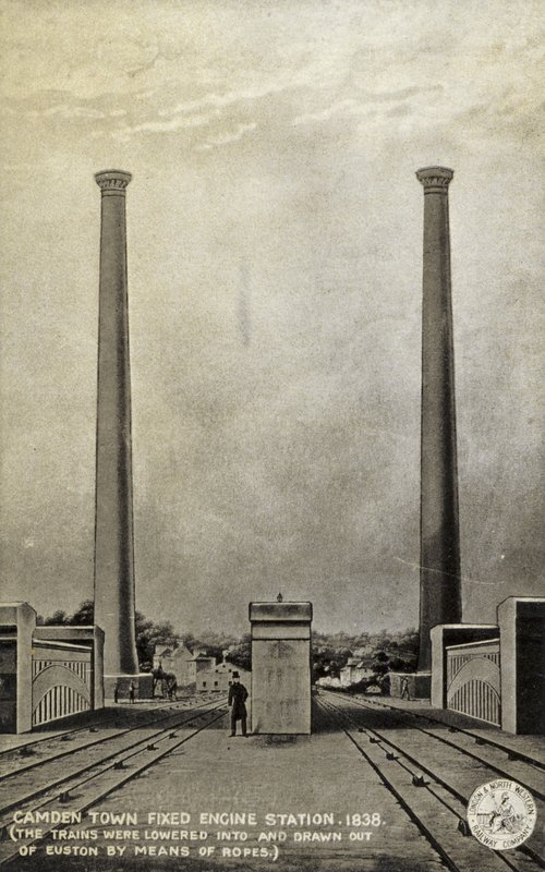 Camden Town Sabit Motor İstasyonu, 1838 by English School