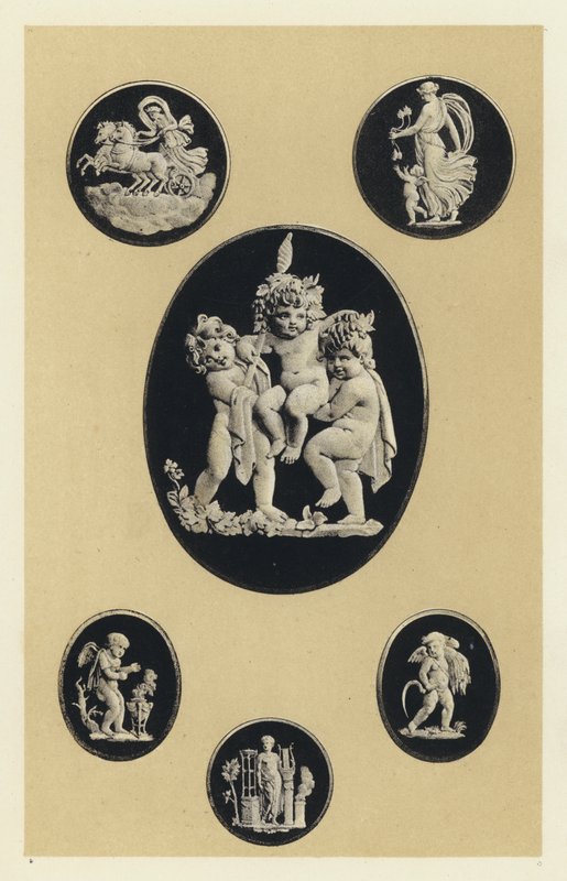 Eski Wedgwood Ware'da Cameos by English School