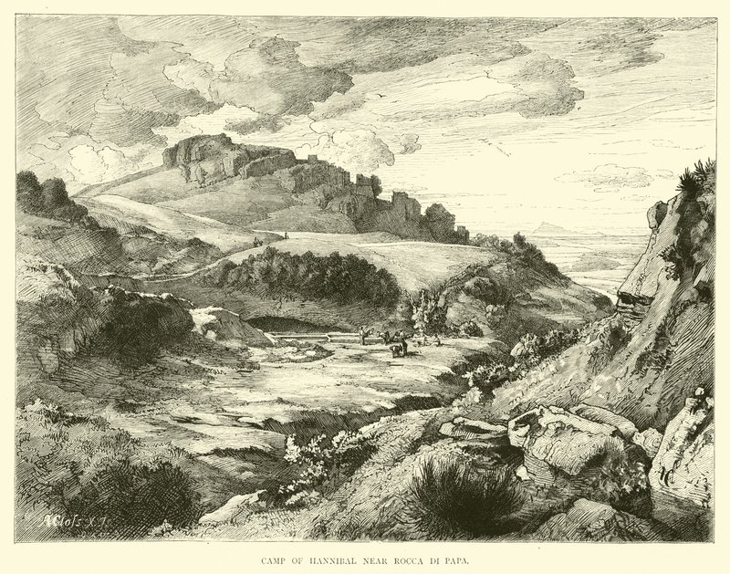 Rocca di Papa yakınlarındaki Hannibal Kampı by English School