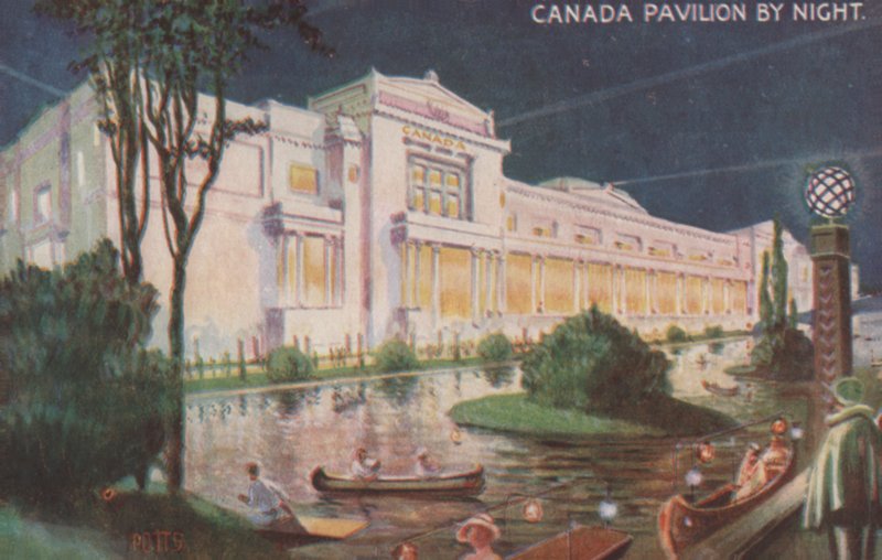 Geceleri Kanada Pavyonu, British Empire Sergisi, Wembley by English School