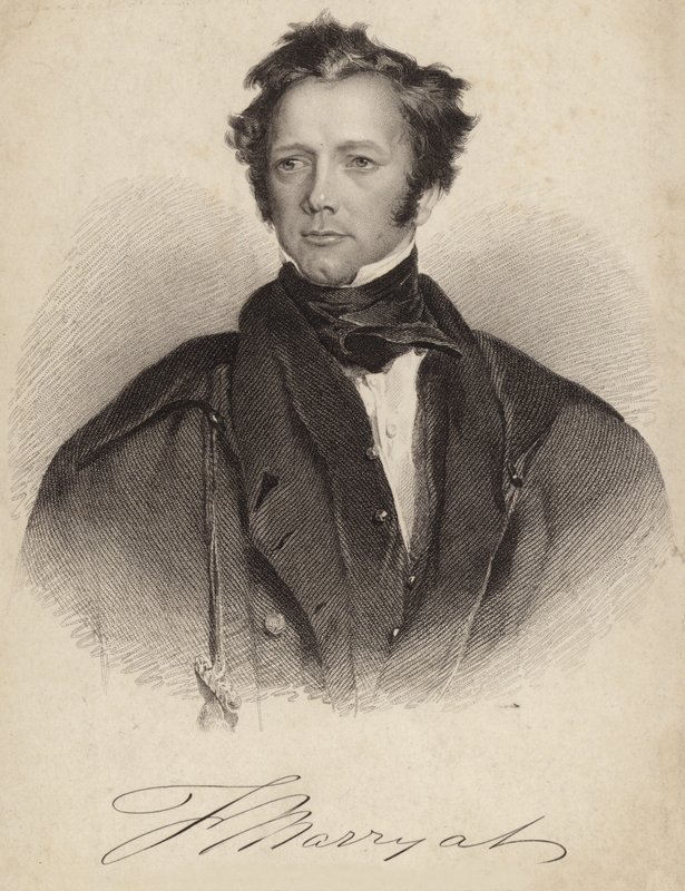 Kaptan Frederick Marryat by English School
