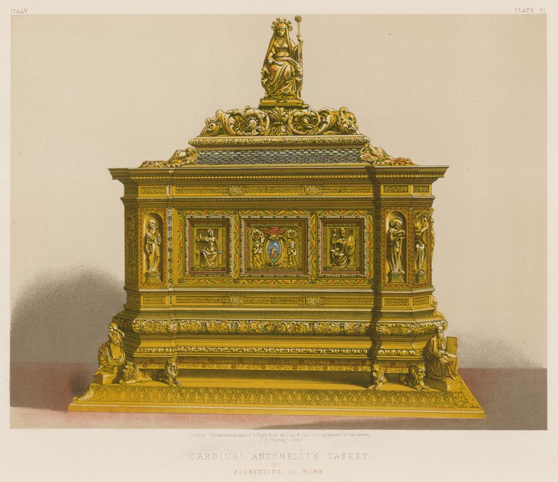 Roma Floransalı Kardinal Antonellis Tabutu by English School