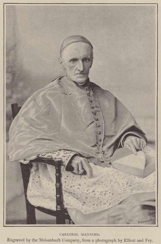 Kardinal Manning (gravür) by English School
