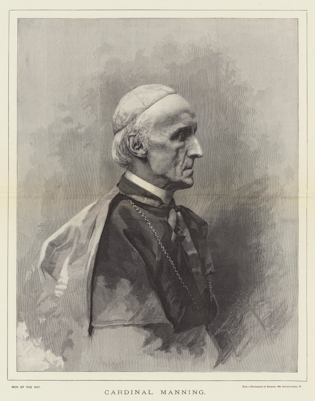Kardinal Manning (gravür) by English School