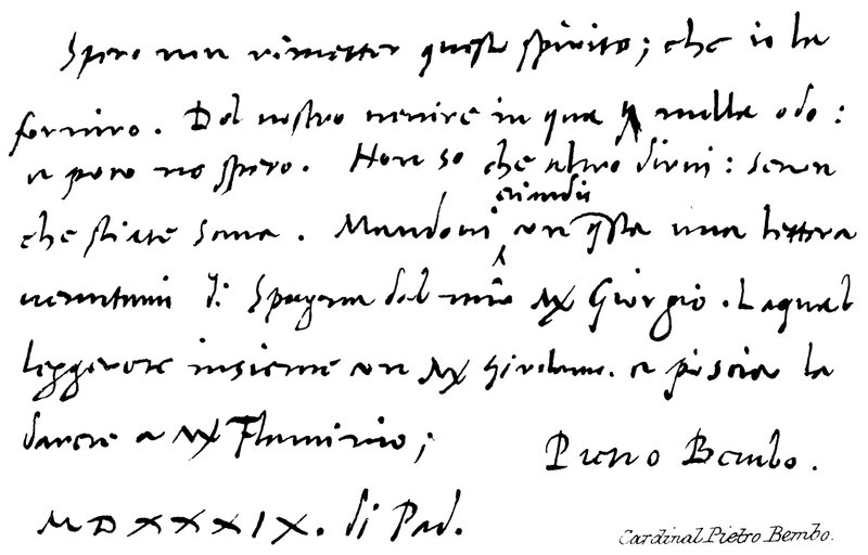 Kardinal Pietro Bembo by English School