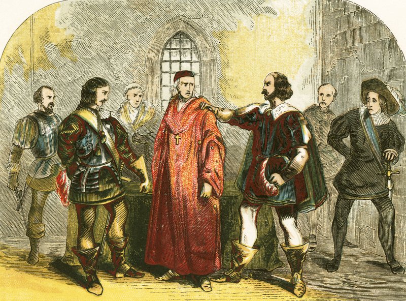 Kardinal Wolsey vatana ihanetten tutuklandı by English School