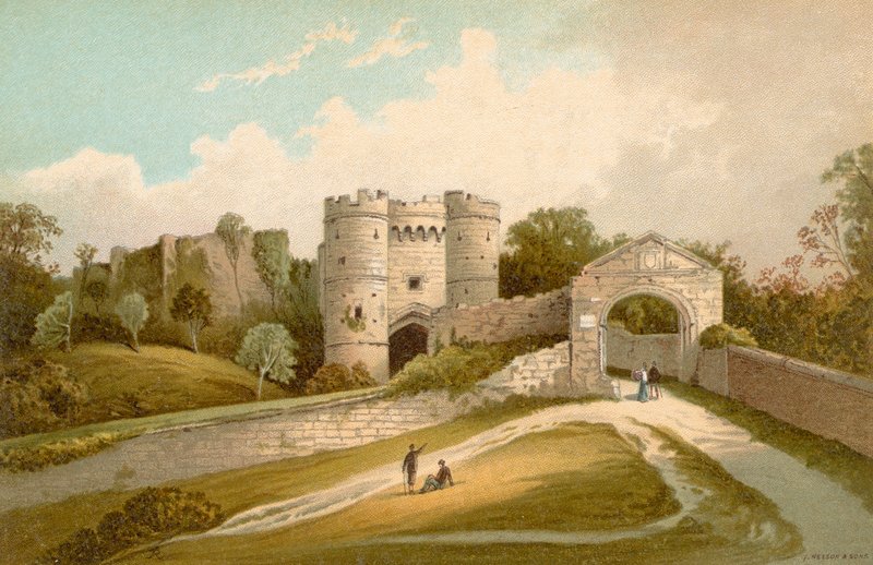 Carisbrooke Kalesi - Wight Adası by English School