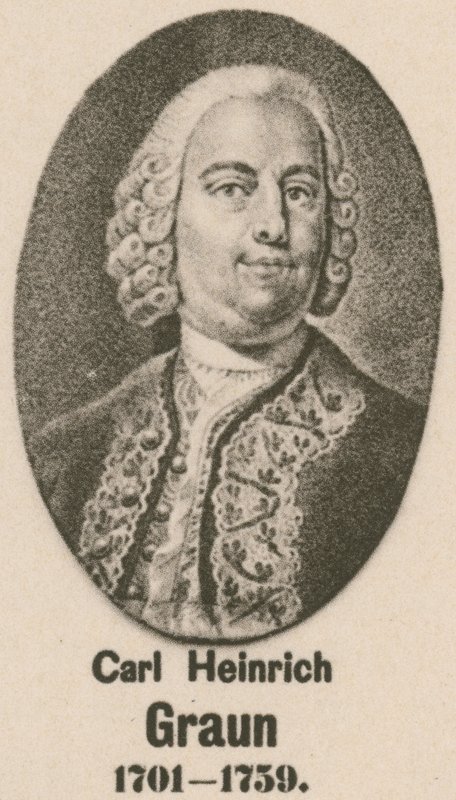 Carl Heinrich Graun (gravür) by English School