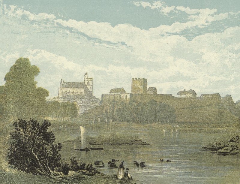 Carlisle Katedrali, Güney Batı Görünümü by English School