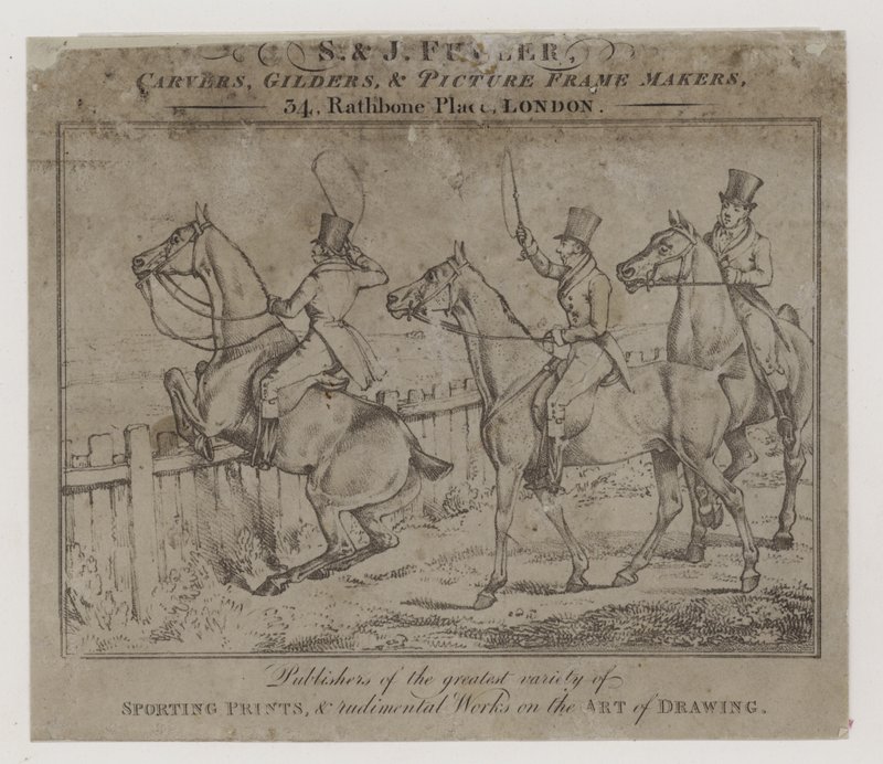 Carvers and Gilders, S ve J Fuller, ticari kart by English School