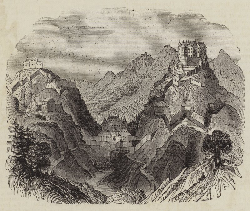 Erenburg Kalesi (gravür) by English School
