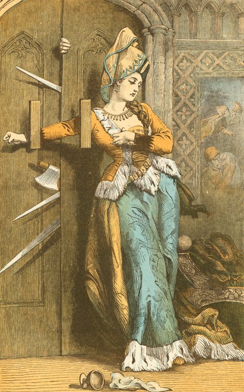 Catherine Douglas kapıyı kilitliyor by English School