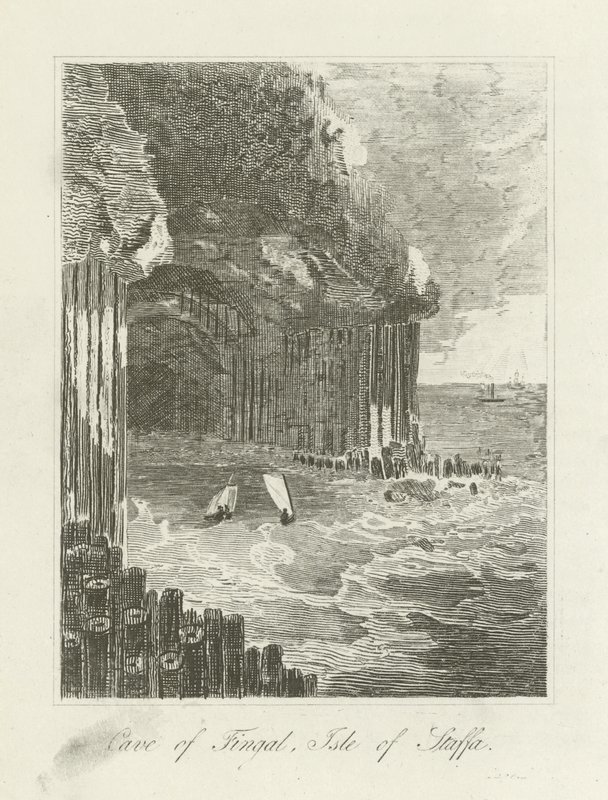 Fingal Mağarası, Staffa Adası by English School