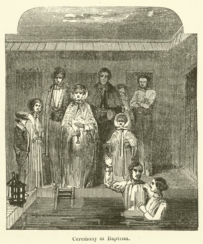 Vaftiz Töreni (gravür) by English School