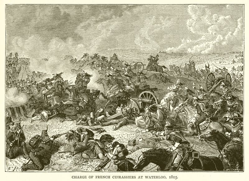 Fransız süvarilerinin Waterloo