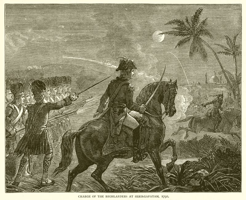 Seringapatam de Highlanders Şarj, 1792 by English School