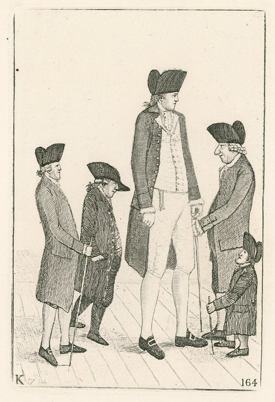Charles Byrne, diğer adıyla OBrien the Irish Giant by English School
