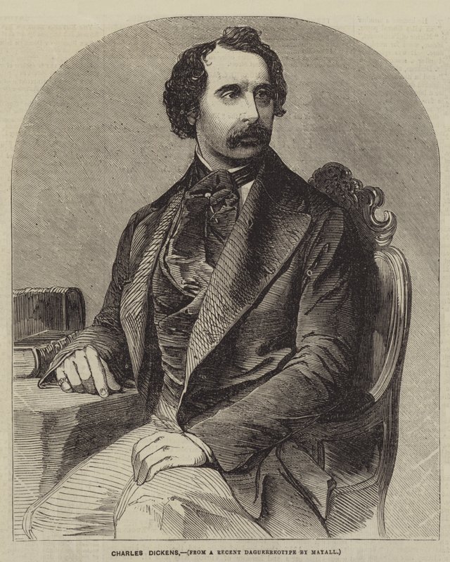 Charles Dickens (gravür) by English School
