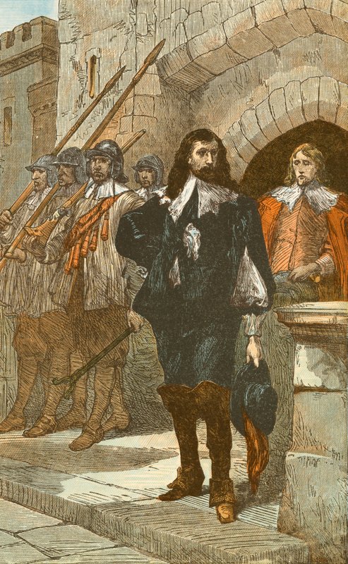 Charles I idamına giderken by English School