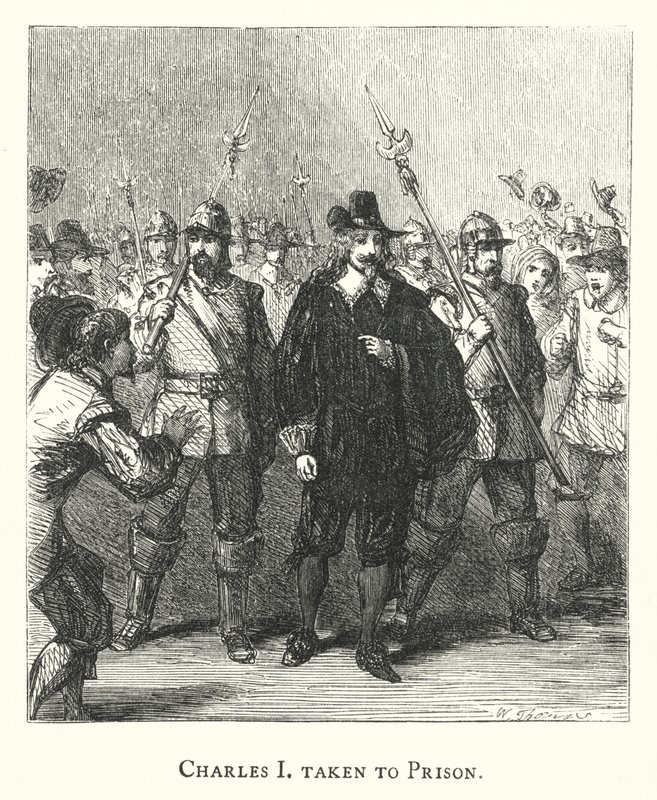 Hapishaneye götürüldüğüm Charles (gravür) by English School