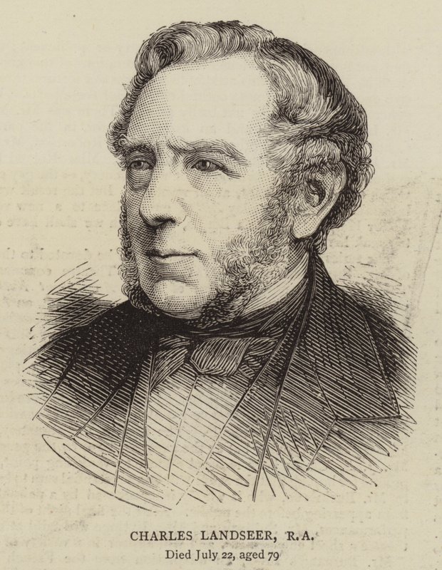 Charles Landseer, RA (gravür) by English School