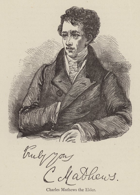 Yaşlı Charles Mathews (gravür) by English School