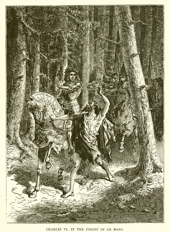 Charles VI, Le Mans ormanında by English School