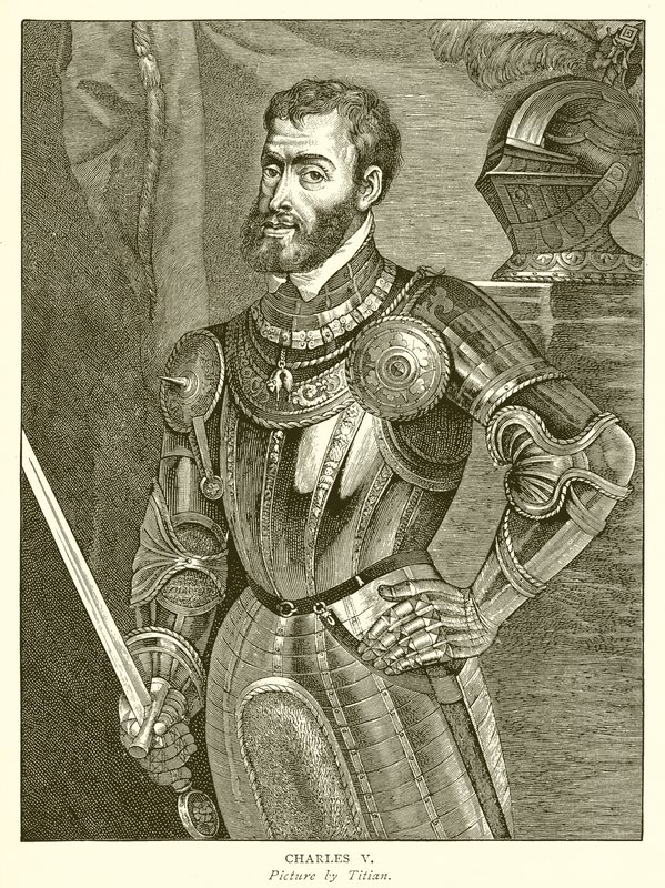 Charles V by English School