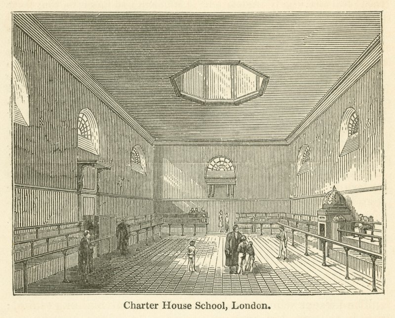 Charter House Okulu, Londra (gravür) by English School