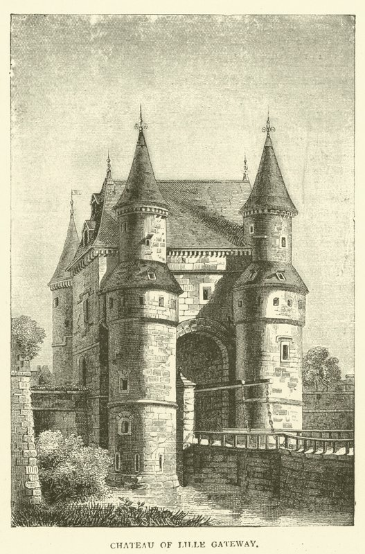 Lille Geçidi Şatosu (gravür) by English School