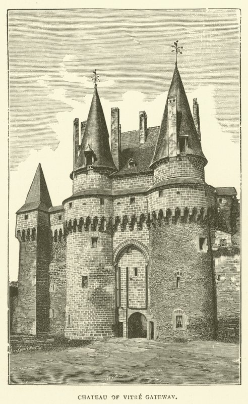 Vitre Geçidi Şatosu (gravür) by English School