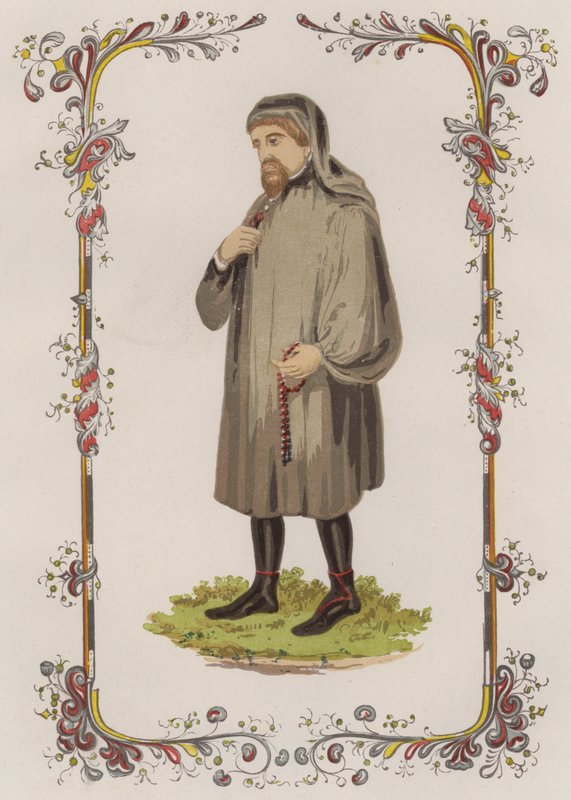 Chaucer (renkli taş) by English School