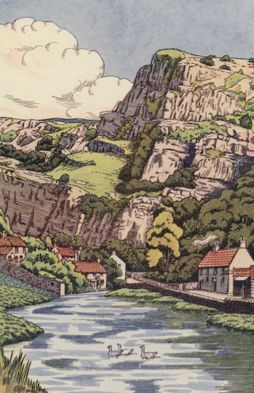 Cheddar Cliffs (renkli taş) by English School
