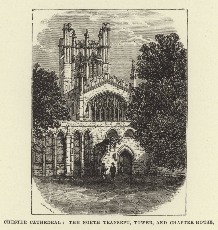 Chester Katedrali, Kuzey Transept, Kule ve Bölüm Evi by English School