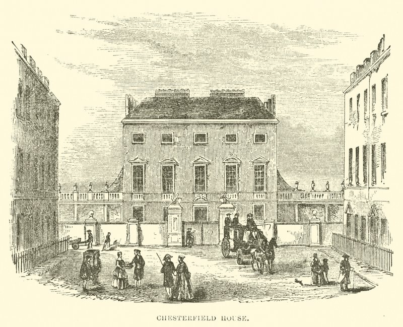 Chesterfield Evi (gravür) by English School
