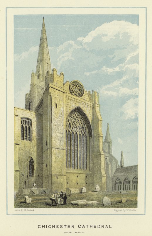 Chichester Katedrali, güney transept by English School