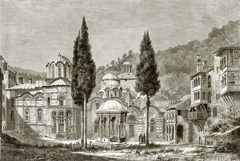 Kiliantari manastırının baş mahkemesi by English School