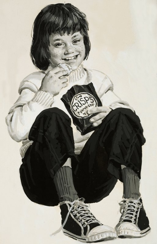 Cips yiyen çocuk by English School