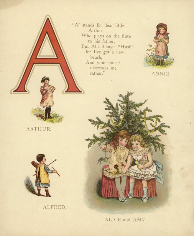 Çocuk İsimleri: Annie, Arthur, Alfred, Alice, Amy (renkli taş) by English School